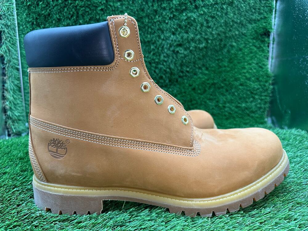 Timberland 10061 Ankle Combat Boot Men's 15M Brown Leather Waterproof Hiking